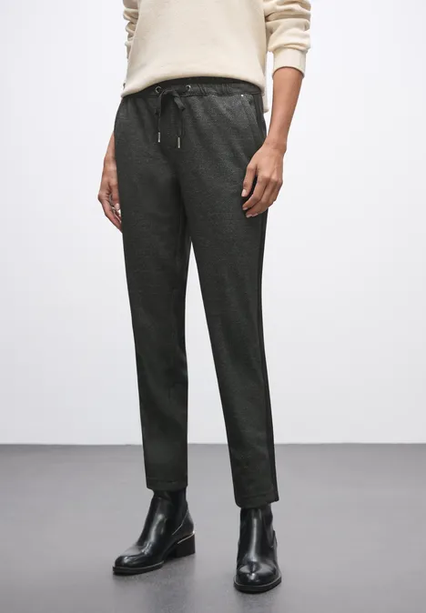 Broek met galonstrepen Black