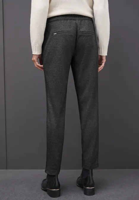 Broek met galonstrepen Black