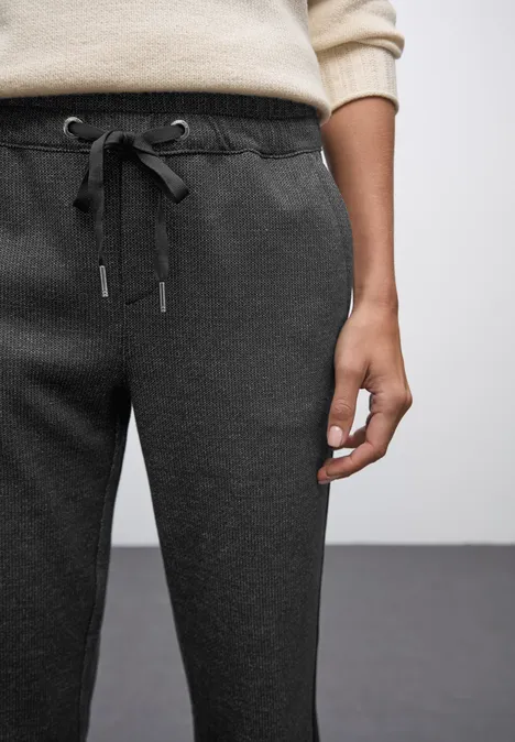 Broek met galonstrepen Black