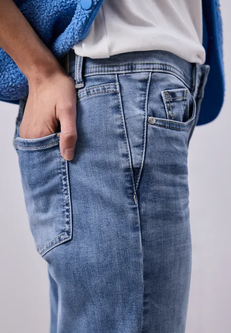 Jeansy z prostymi nogawkami Light Blue Wash