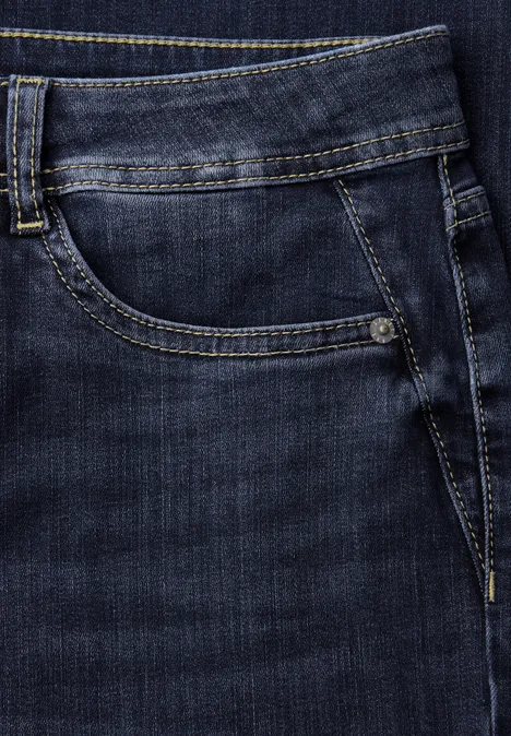Jeansy z prostymi nogawkami mid blue washed