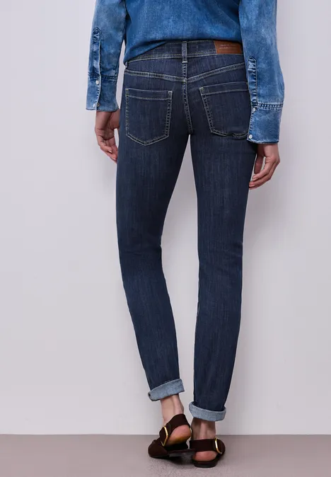 Slim Legs Jeans Dark Blue Wash