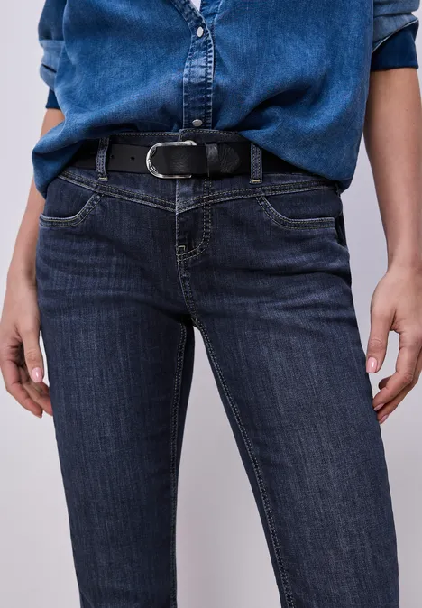 Slim Legs Jeans Dark Blue Wash