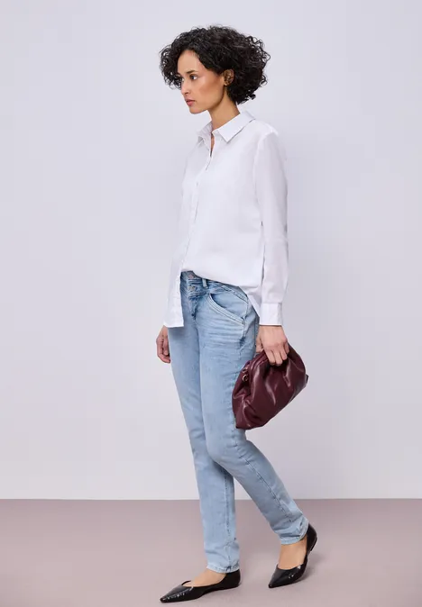 Slim Leg Jeans Bleached Washed Slim Leg Jeans Bleached Washed