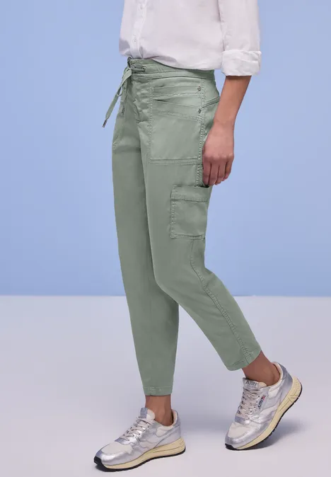 Joggpants Cargo dark mint green