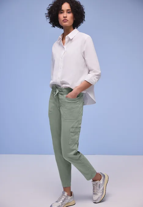 Joggpants Cargo dark mint green