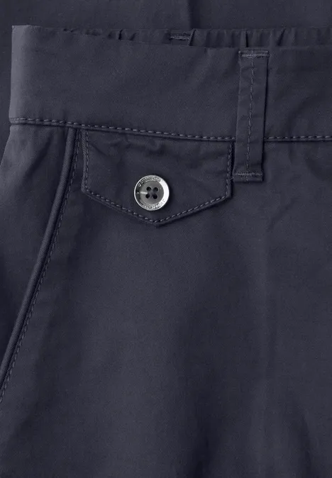 Chino im Casual Fit in softer Qualität deep blue
