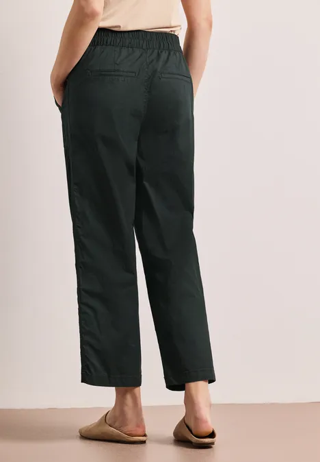 Pantalon Straight Legs en papertouchware pine grove green