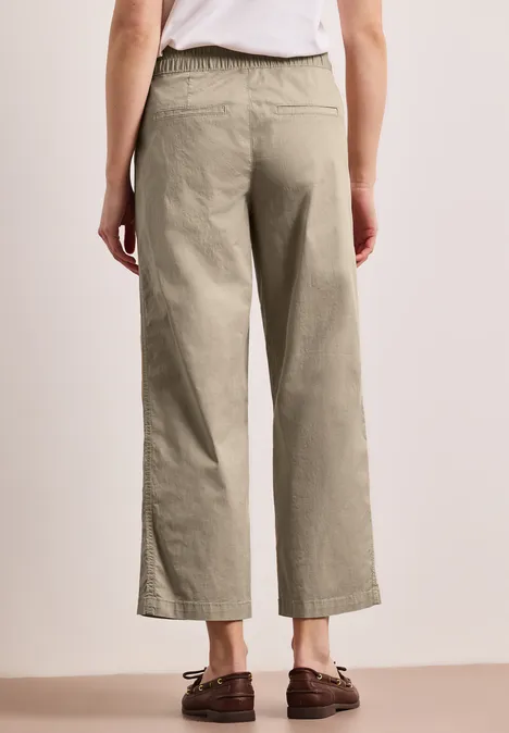 Pantalon Straight Legs en papertouchware cobble stone