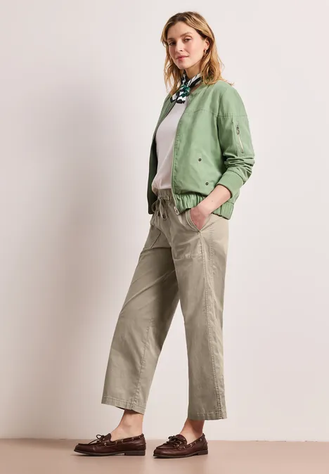 Pantalon Straight Legs en papertouchware cobble stone