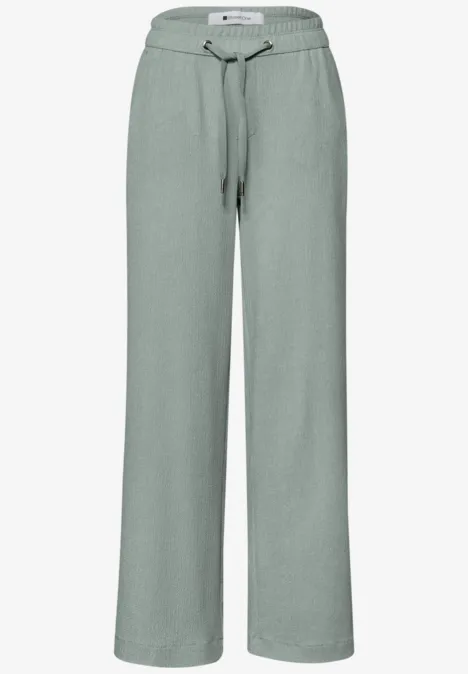 High Waist Wide Leg Hose im Casual Fit dark mint green High Waist Wide Leg Hose im Casual Fit dark mint green