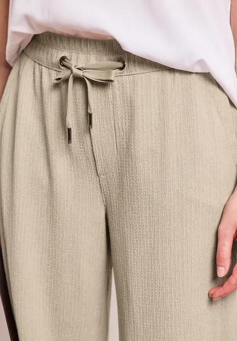 High Waist Wide Leg Hose im Casual Fit cobble stone High Waist Wide Leg Hose im Casual Fit cobble stone