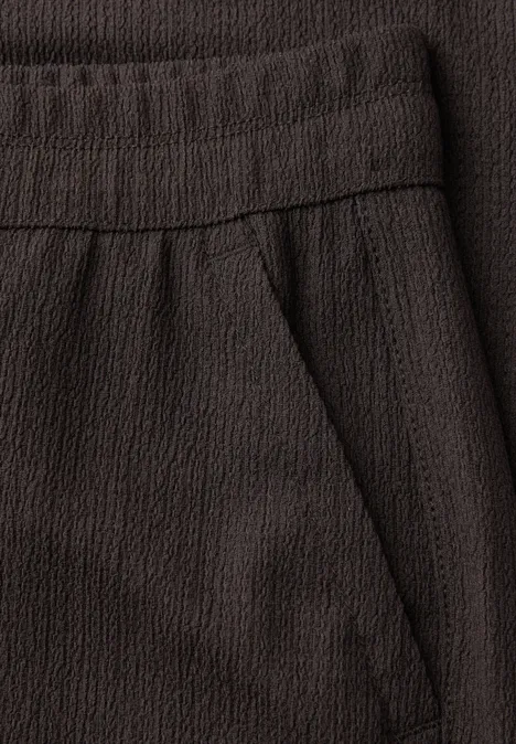 Pantalon High Waist Wide Leg en coupe décontractée deep earth