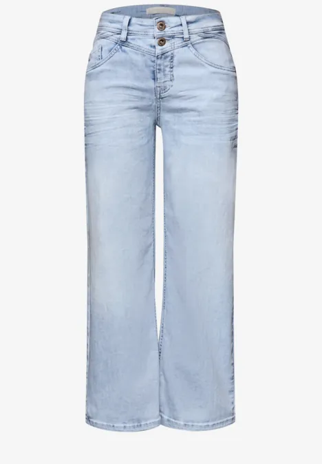 Wide Legs Jeans bleached random wash