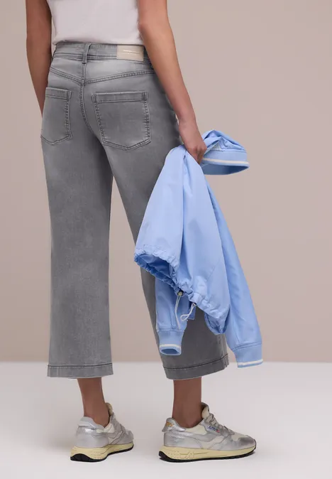 High Waist Wide Leg Jeans en Loose Fit light grey wash