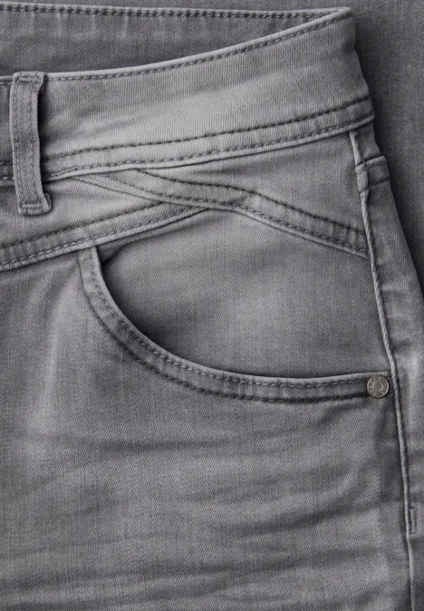 High Waist Wide Leg Jeans en Loose Fit light grey wash