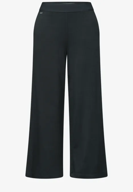 7/8 Wide Leg Hose im Loose Fit pine grove green Schwarze, weite Palazzo-Hose mit hohem elastischem Bund und geradem Bein.