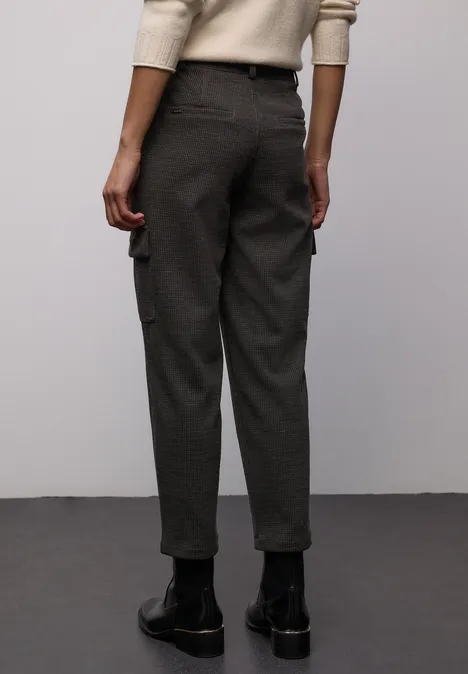 Pantalon Houndstooth Cargo rustic brown Pantalon Houndstooth Cargo rustic brown