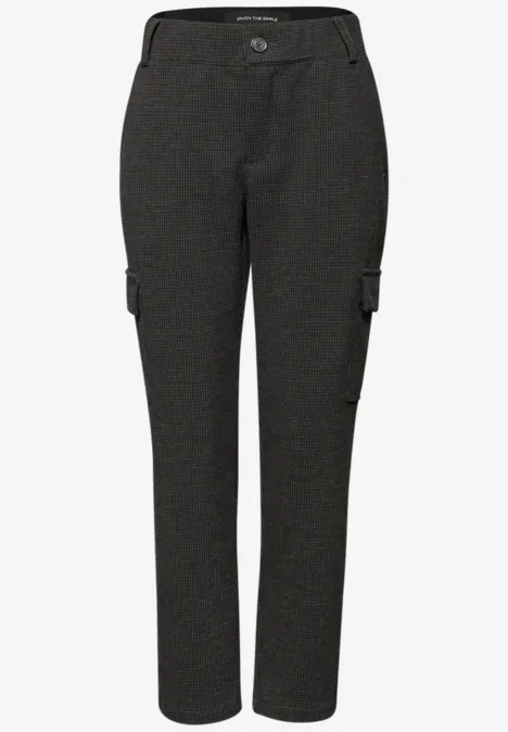 Pantalon Houndstooth Cargo rustic brown Pantalon Houndstooth Cargo rustic brown