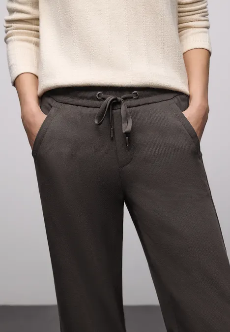 Straight Leg Hose mit Tape rustic brown