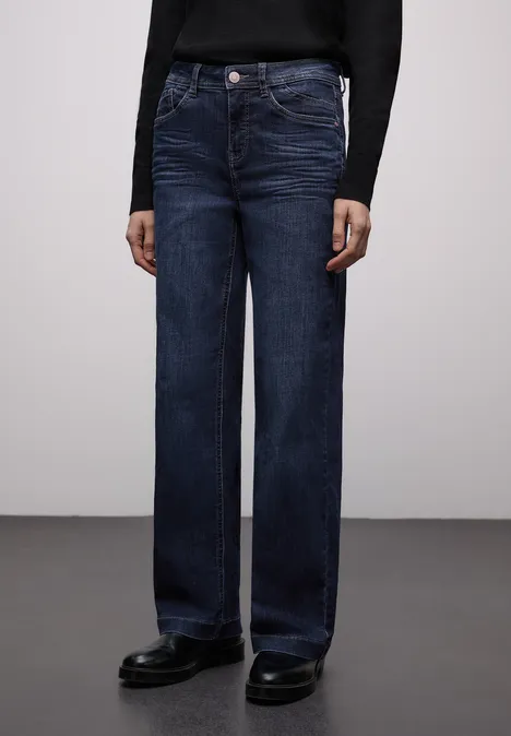 Wide Legs Jeans Dark blue washed Wide Legs Jeans Dark blue washed