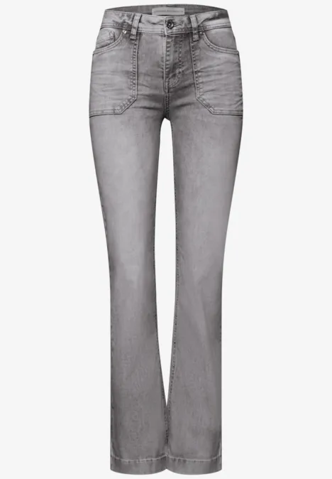 Jeans Bootcut Light Grey Washed Jeans Bootcut Light Grey Washed