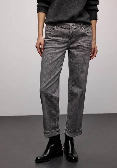 Snake Print Jeans Grey Snake Washed Snake Print Jeans Grey Snake Washed