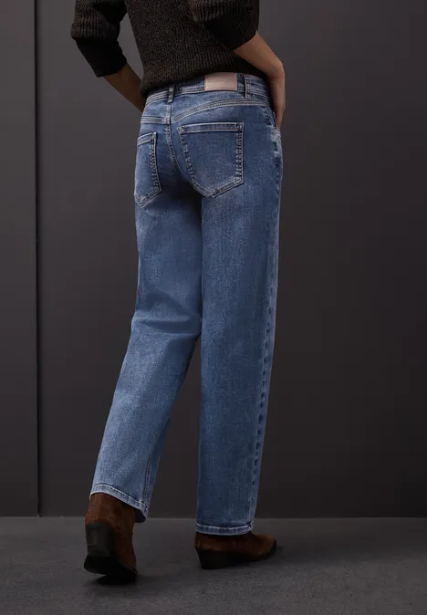Straight Legs jeans Medium Blue Random Washed
