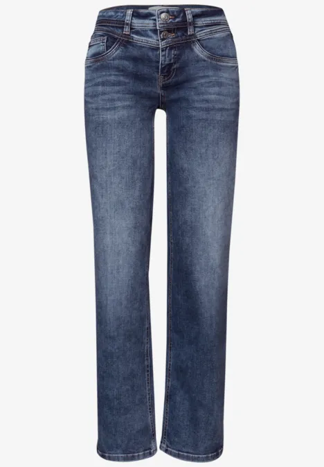 Straight Legs jeans Medium Blue Random Washed