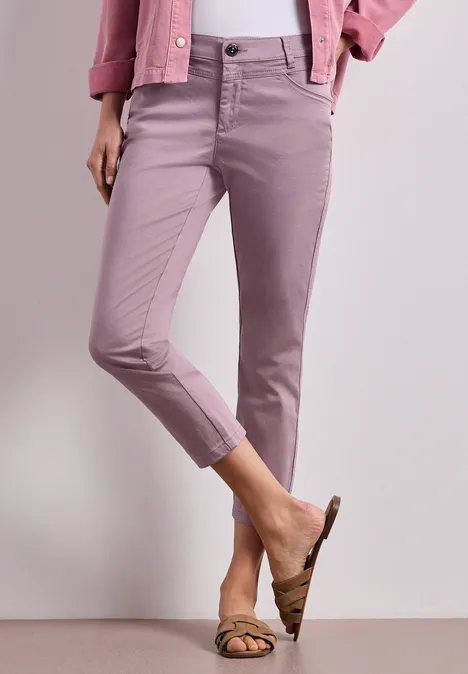 7/8 Slim Leg Hose im Satin-Look dusty berry