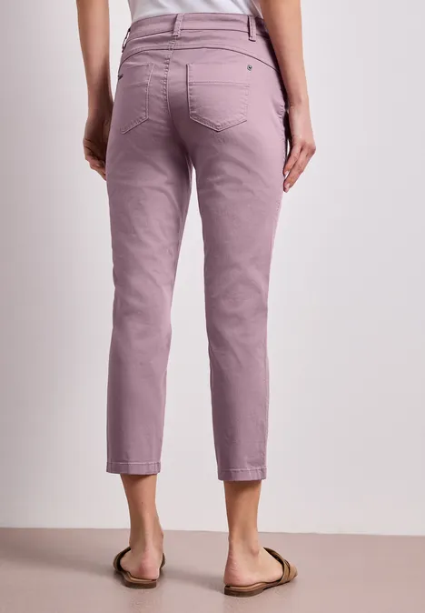 7/8 Slim Leg Hose im Satin-Look dusty berry