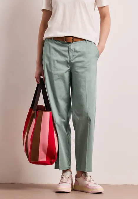 Chino Straight Legs en coupe casual dark mint green