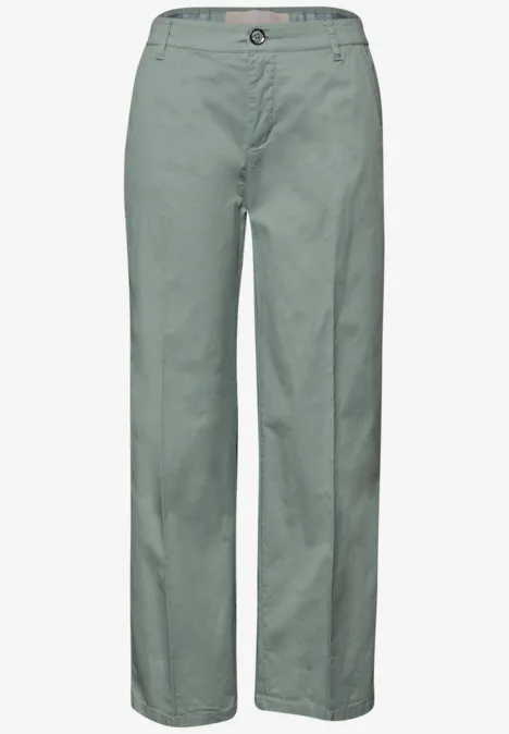 Straight Leg Chino im Casual Fit dark mint green