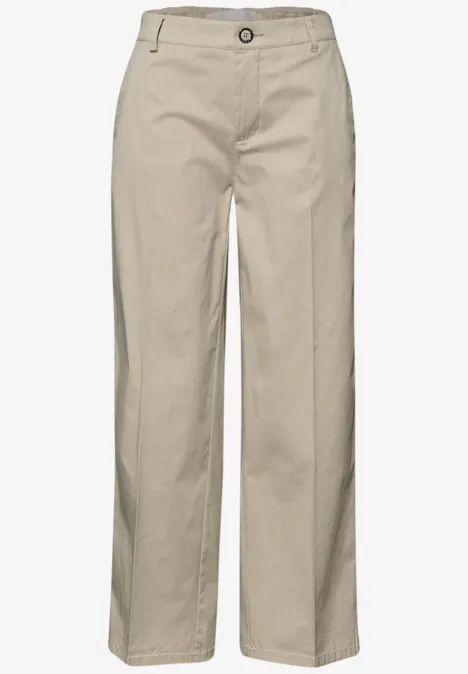 Straight Legs chino's in een casual pasvorm cobble stone