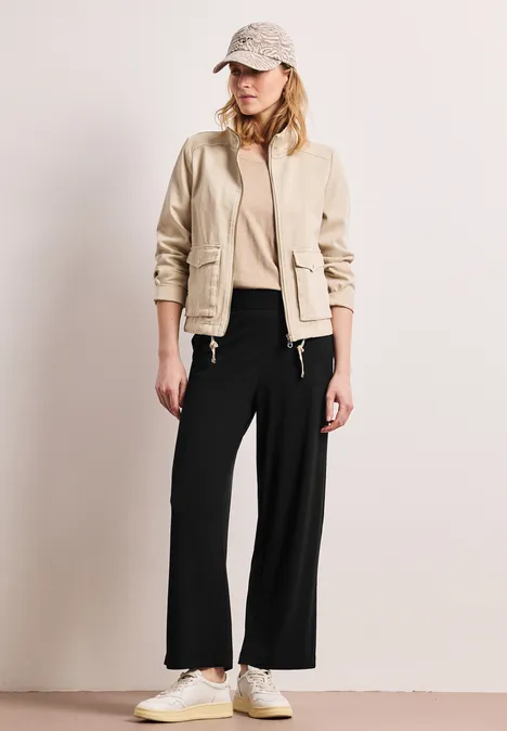 High Waist Wide Leg Pantalon Loose Fit Black