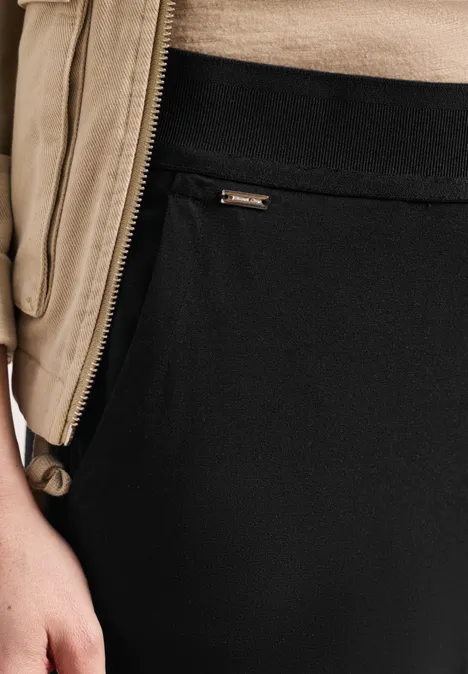 High Waist Wide Leg Pantalon Loose Fit Black