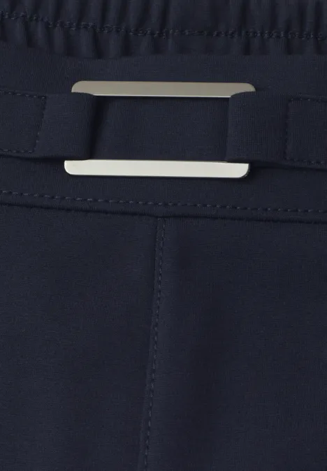 Straight Leg Hose mit Schnallendetail deep blue