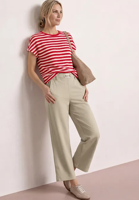 Pantalon Straight Legs avec détail de boucle cobble stone