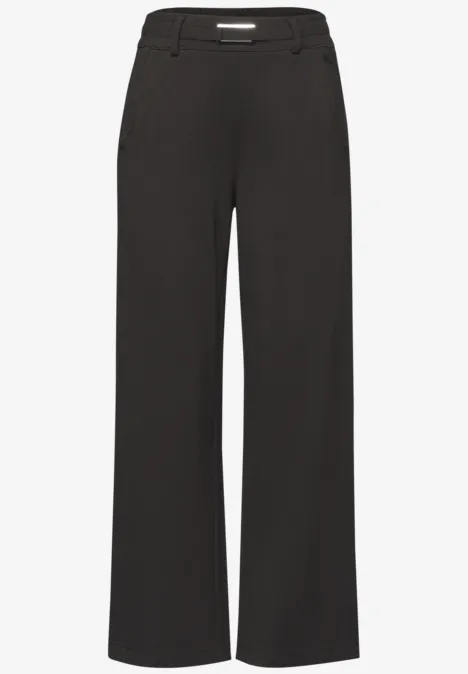 Straight Leg Hose mit Schnallendetail deep earth