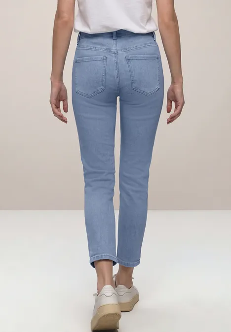 7/8 Slim Leg Jeans im Casual Fit light blue random wash