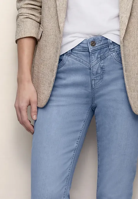 7/8 Slim Leg Jeans im Casual Fit light blue random wash
