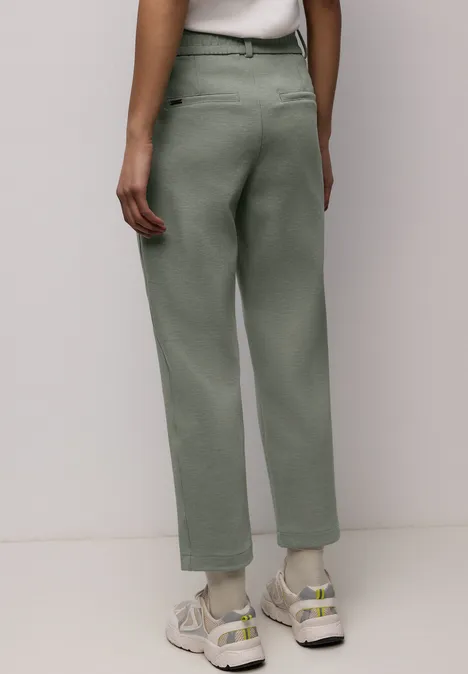 Hose mit Tape-Detail dark mint green