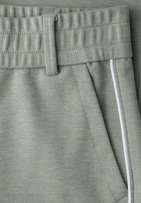 Hose mit Tape-Detail dark mint green