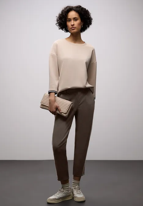 Hose mit Tape-Detail molten earth