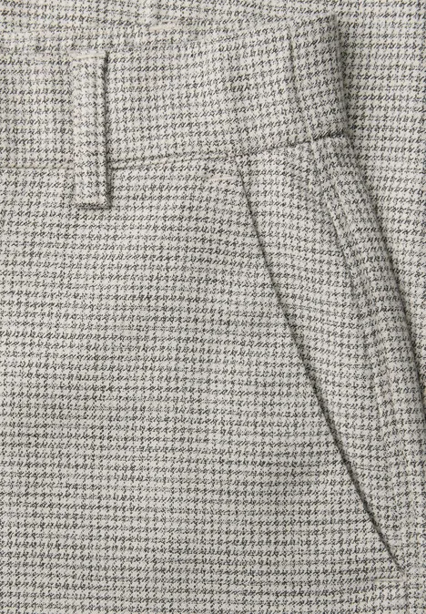 Broek met smalle pijpen off white