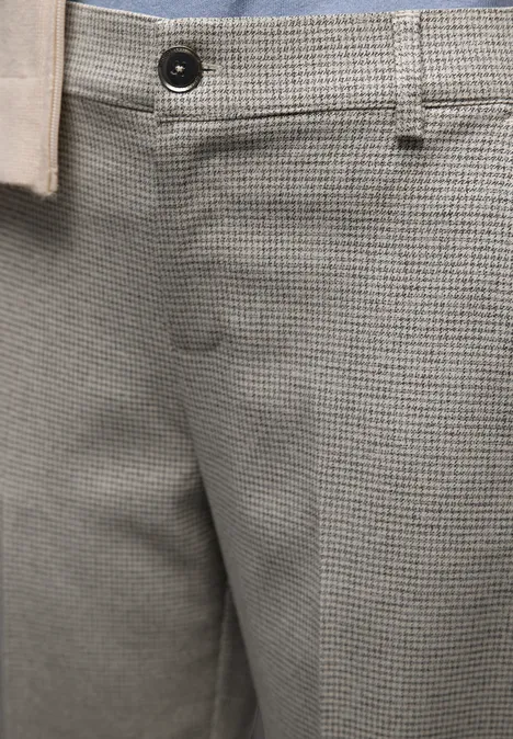 Broek met smalle pijpen off white