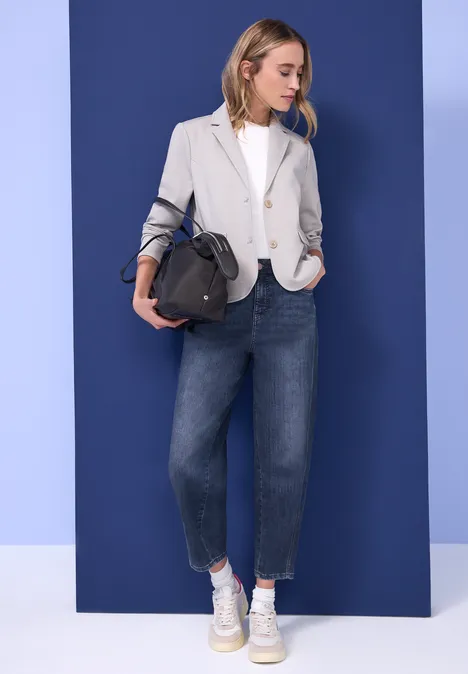 Jeansy z luźnymi nogawkami Medium Blue Washed