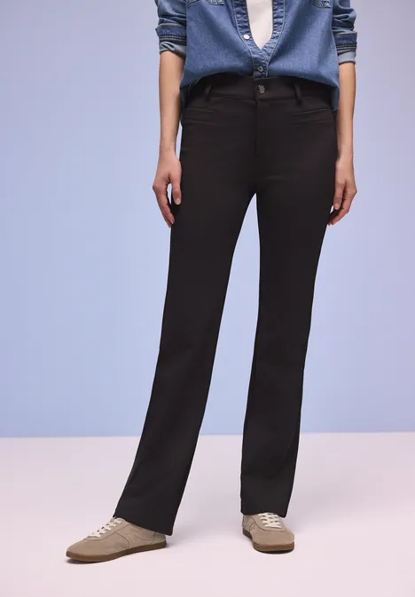 Bootcut Hose Black