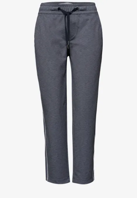 Broek met smalle pijpen shadowed navy