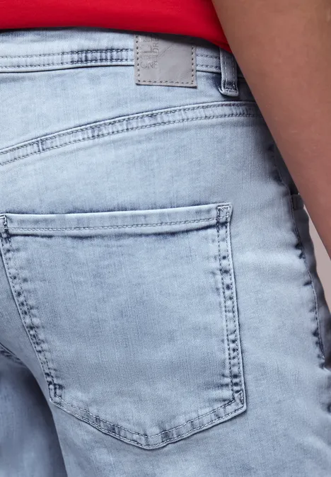 Wide Leg Jeans bleached random wash